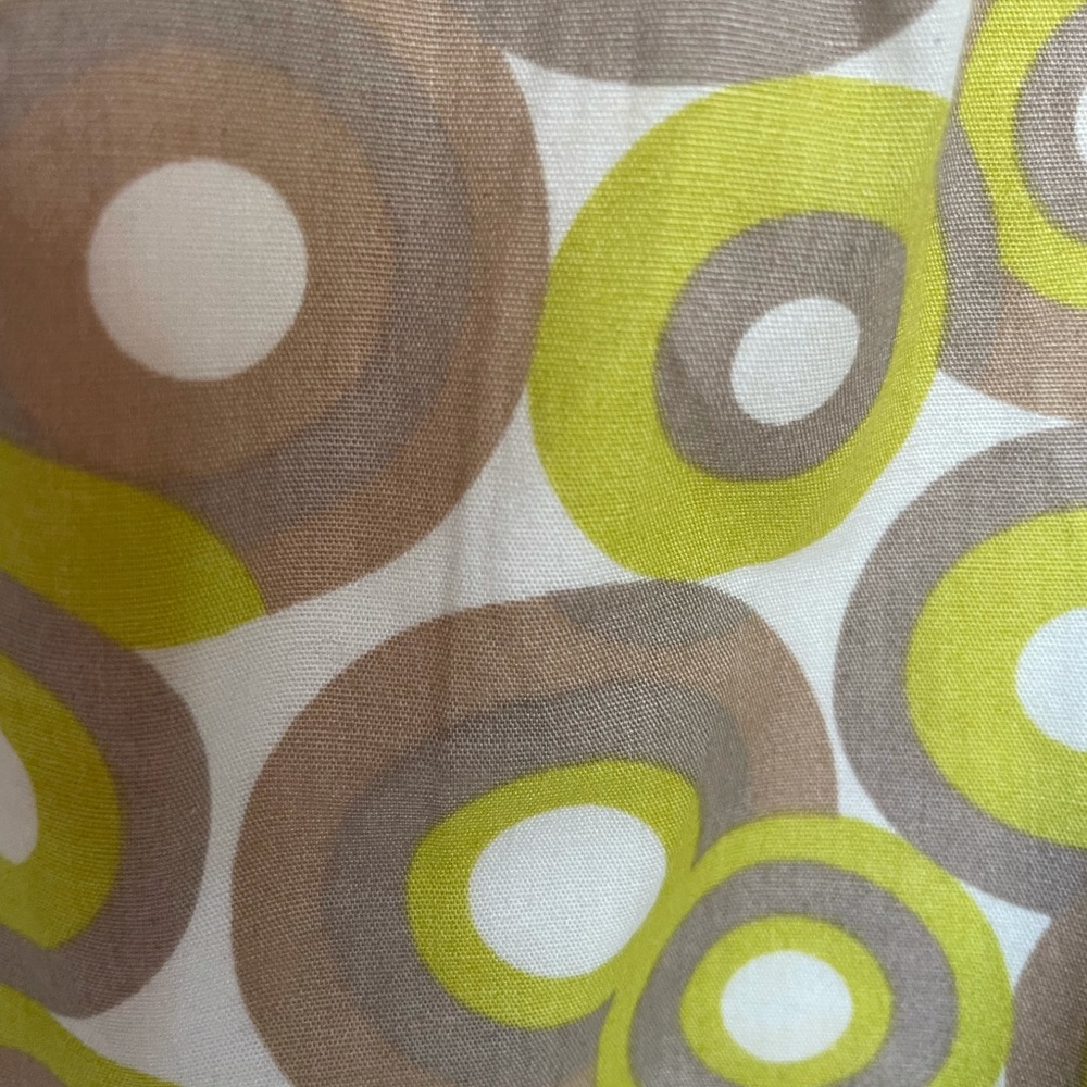 Circle print cotton skirt